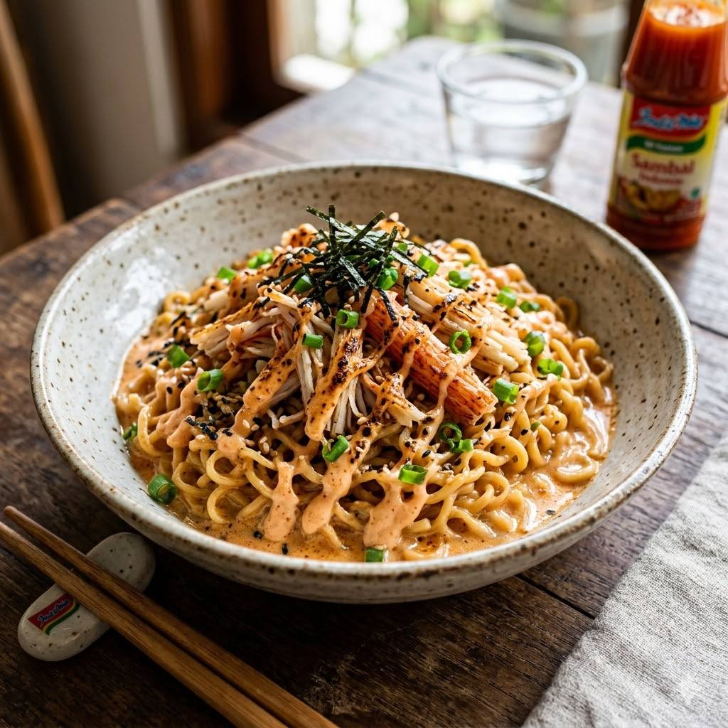 Indomie Mentai Kani Rice Bowl Boss